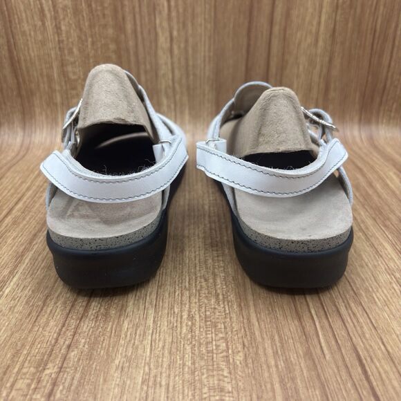 SAS Captiva Women's White Leather  T-Strap Sandals  8.5 M TRIPAD Made in USA - Picture 4 of 10